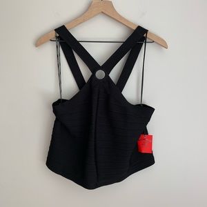 Forever 21 Knit Halter Ring Crop